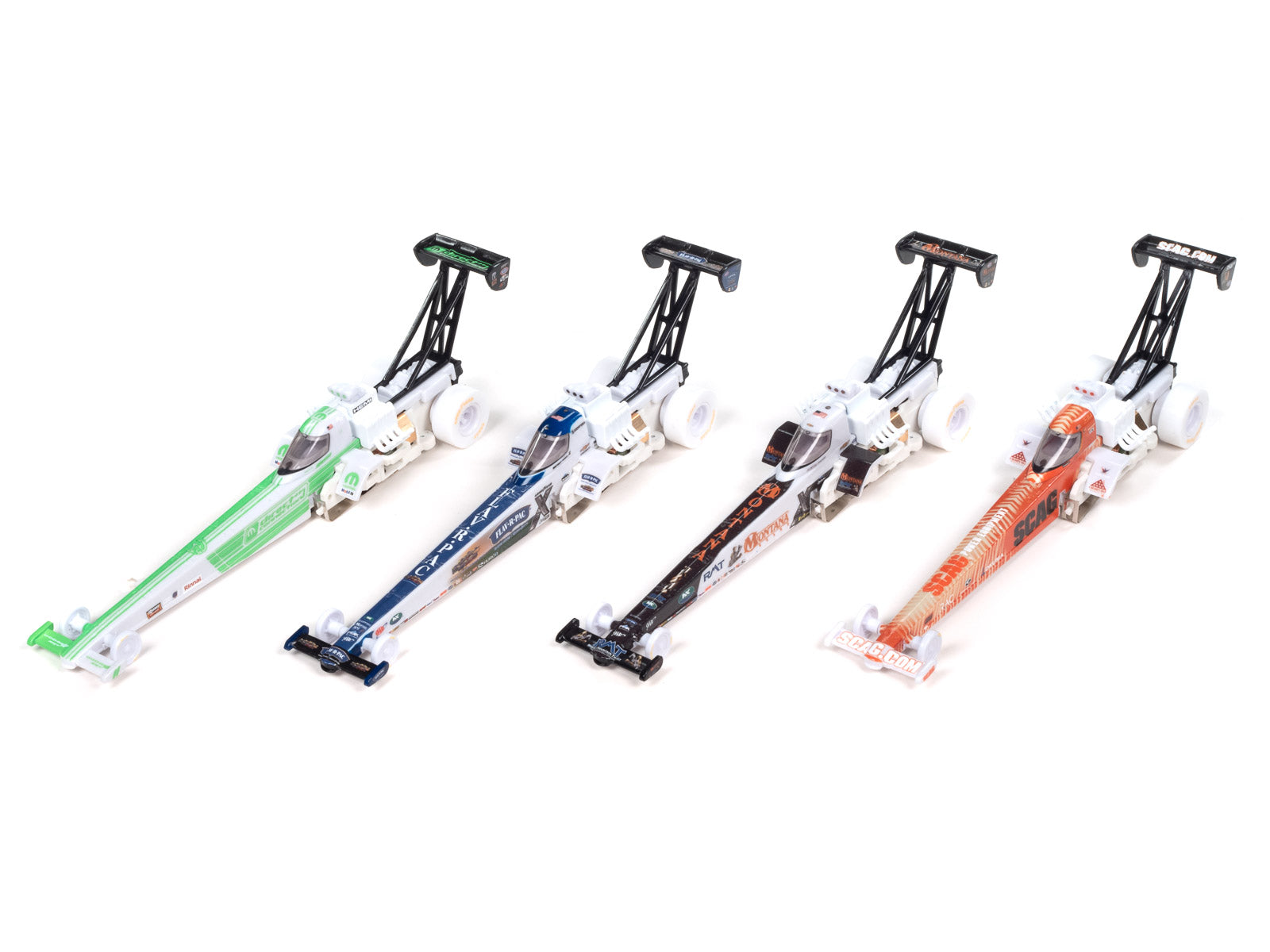 Auto World iWheel 4Gear NHRA Top Fuel Dragsters Slot Cars - SC398: Race with Excitement!