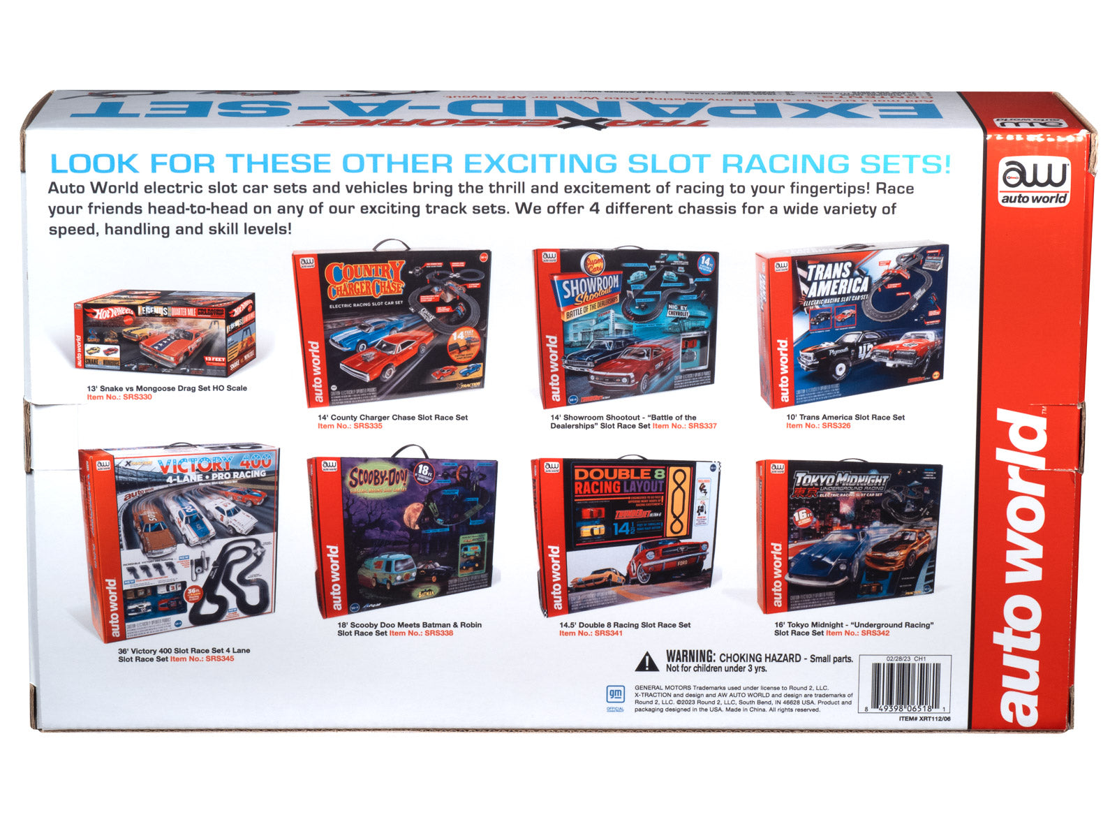 7-Foot Track & Accessory Expand-A Set with 1955 Chevy Bel Air Gasser Body - TRX112 by Auto World