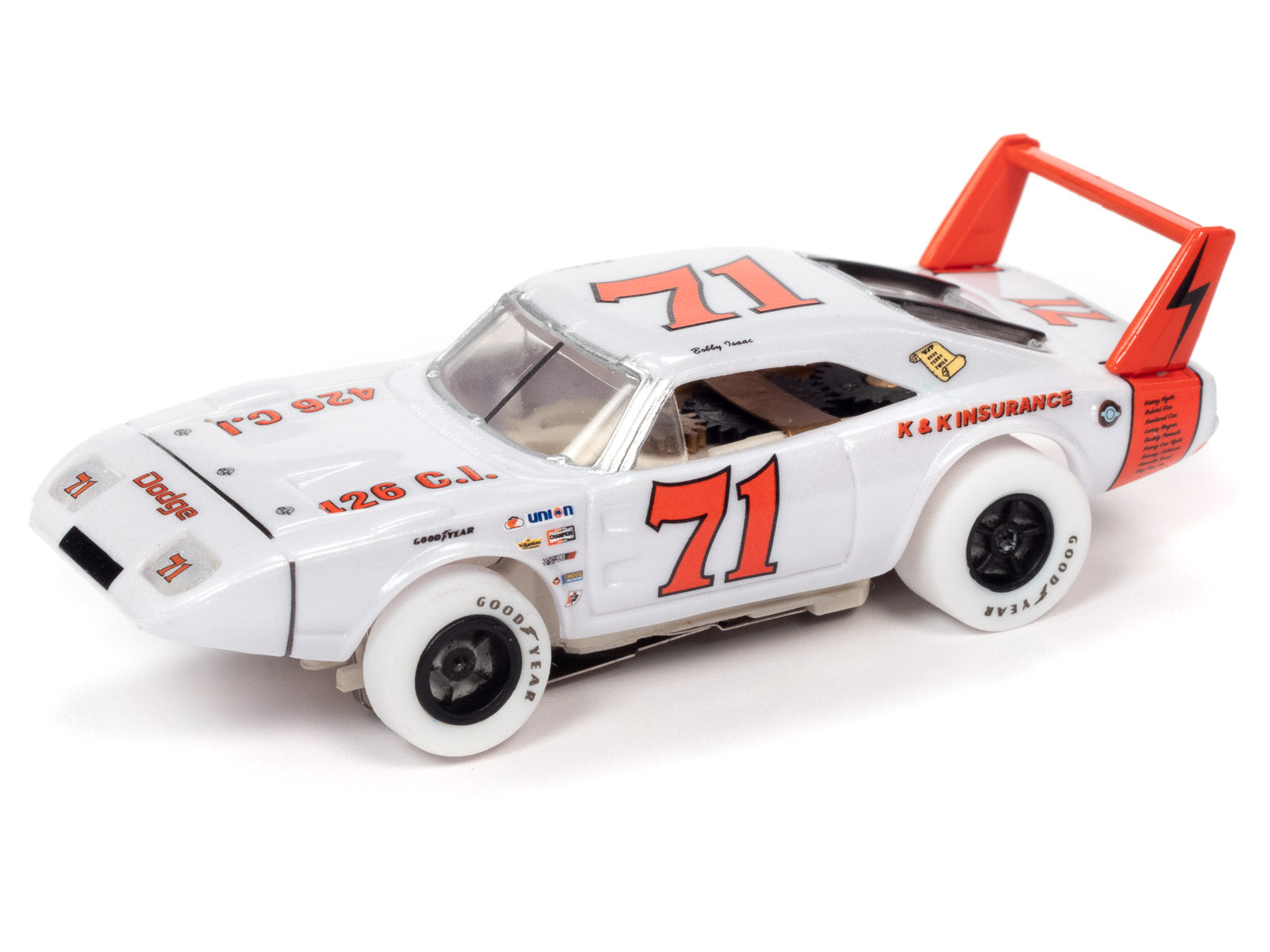 iWheels White Stock Car Legends R31 | SC355 | X-Traction - Thrilling HO Scale Slot Cars