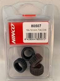NINCO 19x10 mm Off Road Tires Treads (4) for 1/32 Slot Cars - 80507 | Unleash Your Racing Adventure!