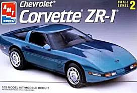 Rare Vintage Chevrolet Corvette ZR-1 1:25 Scale Model Kit by AMT - 8609
