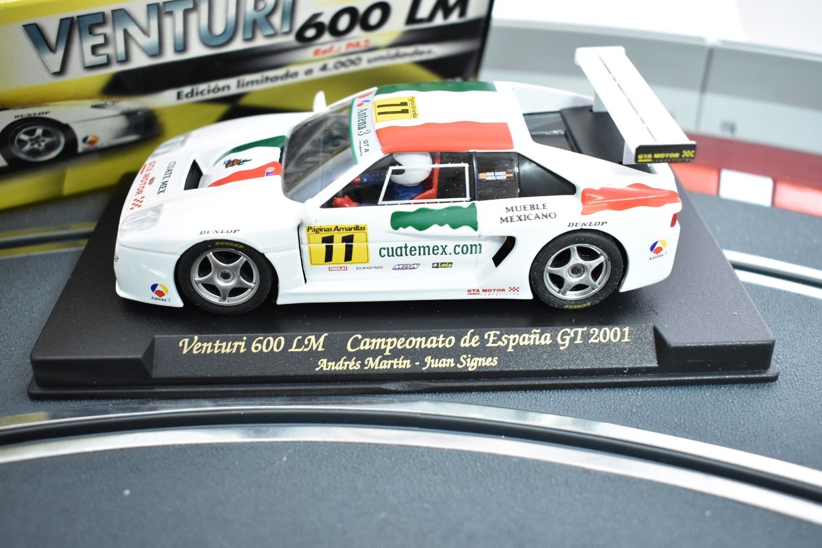 Exciting Venturi 600LM PA2 Fly Car from 2001 Spanish GT Championship