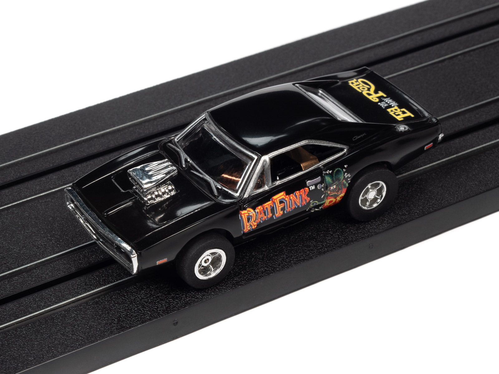 14-Foot Rat Fink - Fink & FURRY-OUS Underground Racing Slot Car Set by Auto World | SRS347 - An Epic Racing Adventure!