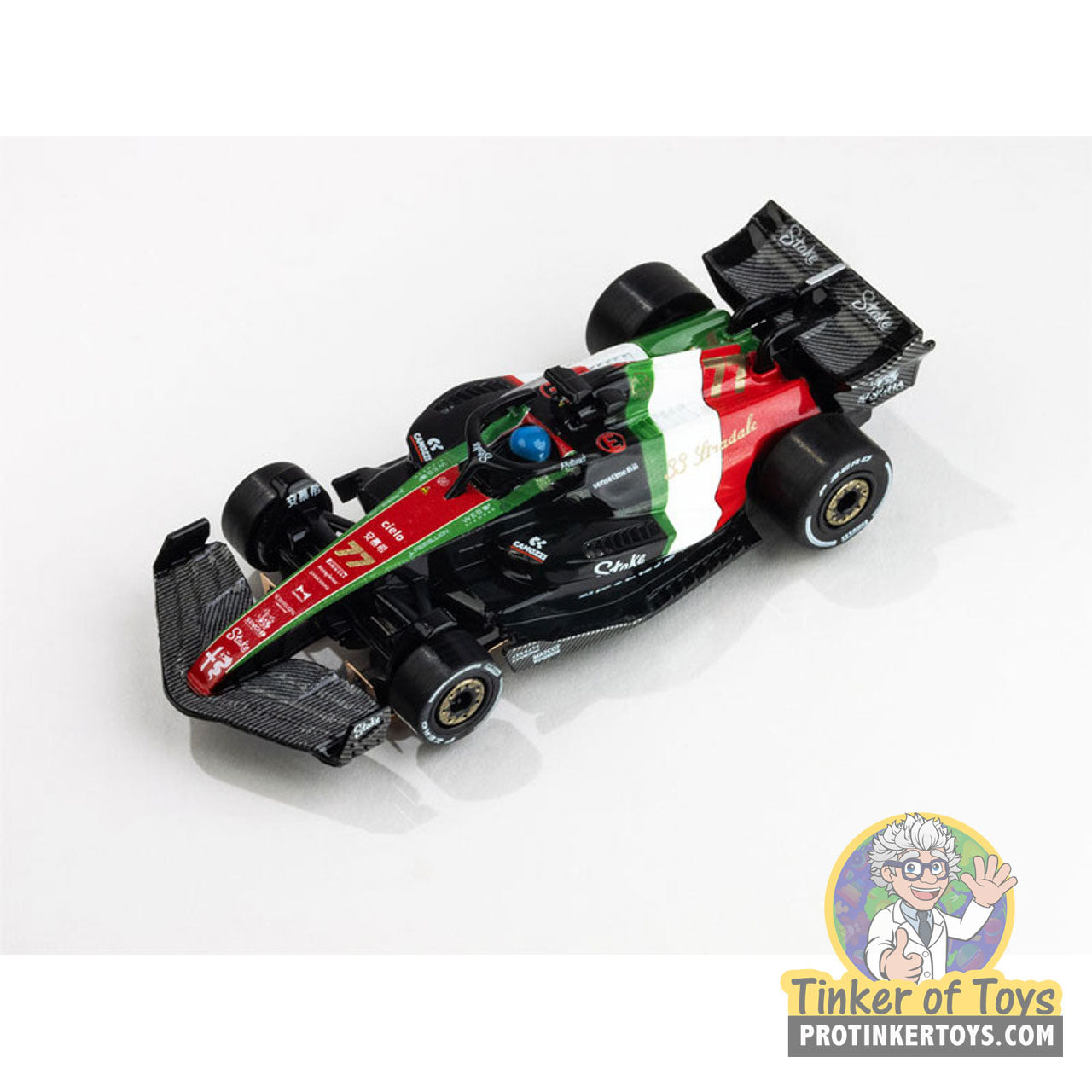 AFX Exclusive: 2023 Alfa Romeo F1 Monza #77 - Valtteri Bottas Mega G+ HO Slot Car