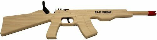 AK-47 Combat Rubber Band Wooden Gun - Magnum with 50 Free Rubber Bands! GL2AK47C