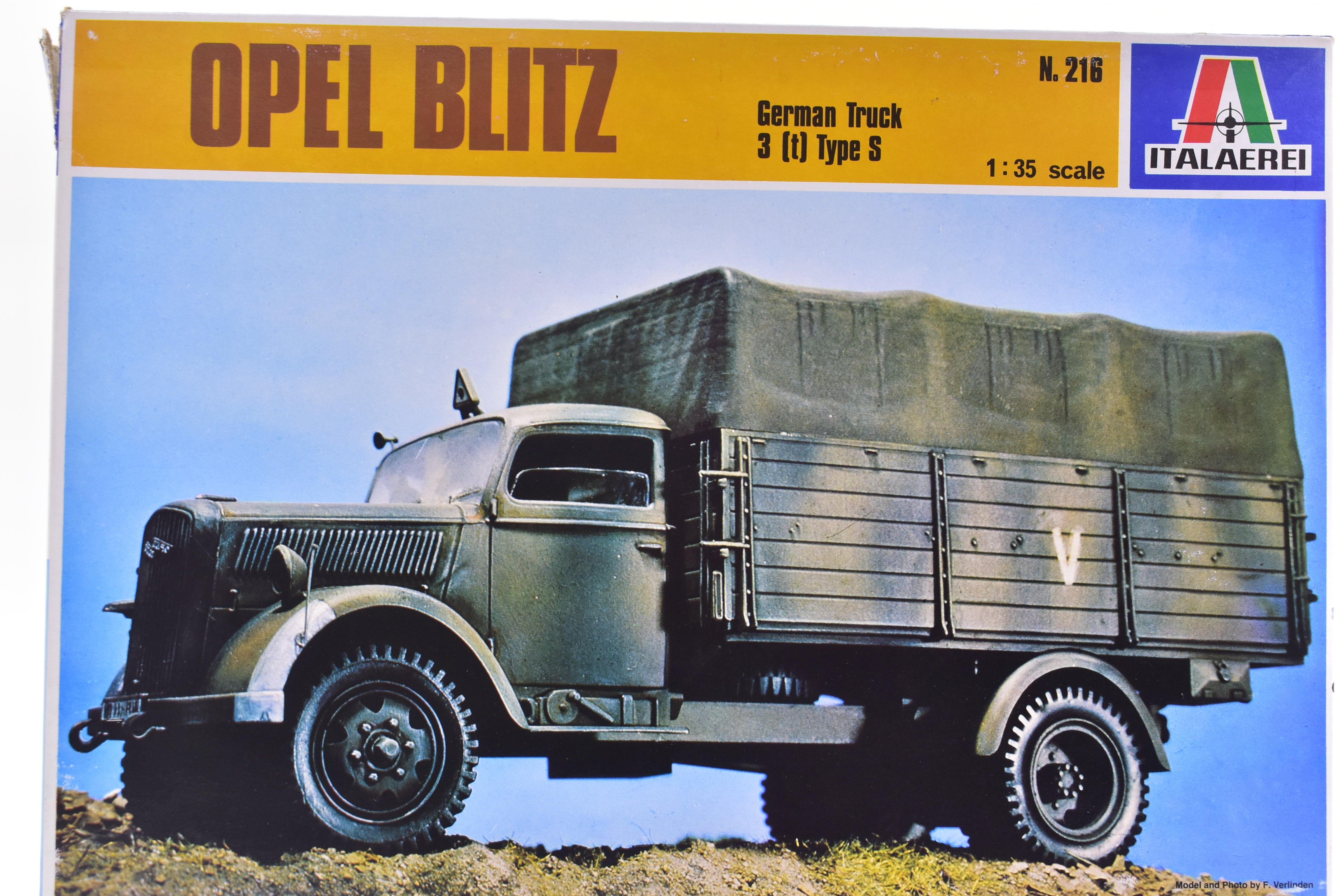 Amazing Opel Blitz German 3-Ton Truck Type S in 1:35 Scale - Italeri Models 216