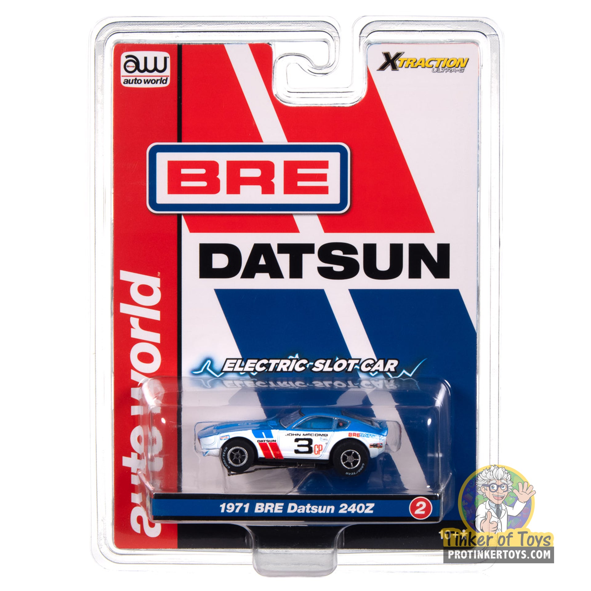 Xtraction BRE 1971 Datsun 240Z #3 2 - SC404 by Auto World - Must-Have Slot Car!