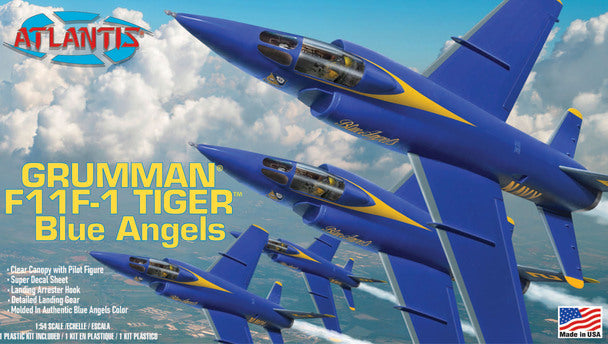 Grumman F11F - 1 Tiger Blue Angel Model ALM169 by Atlantis Model Co.
