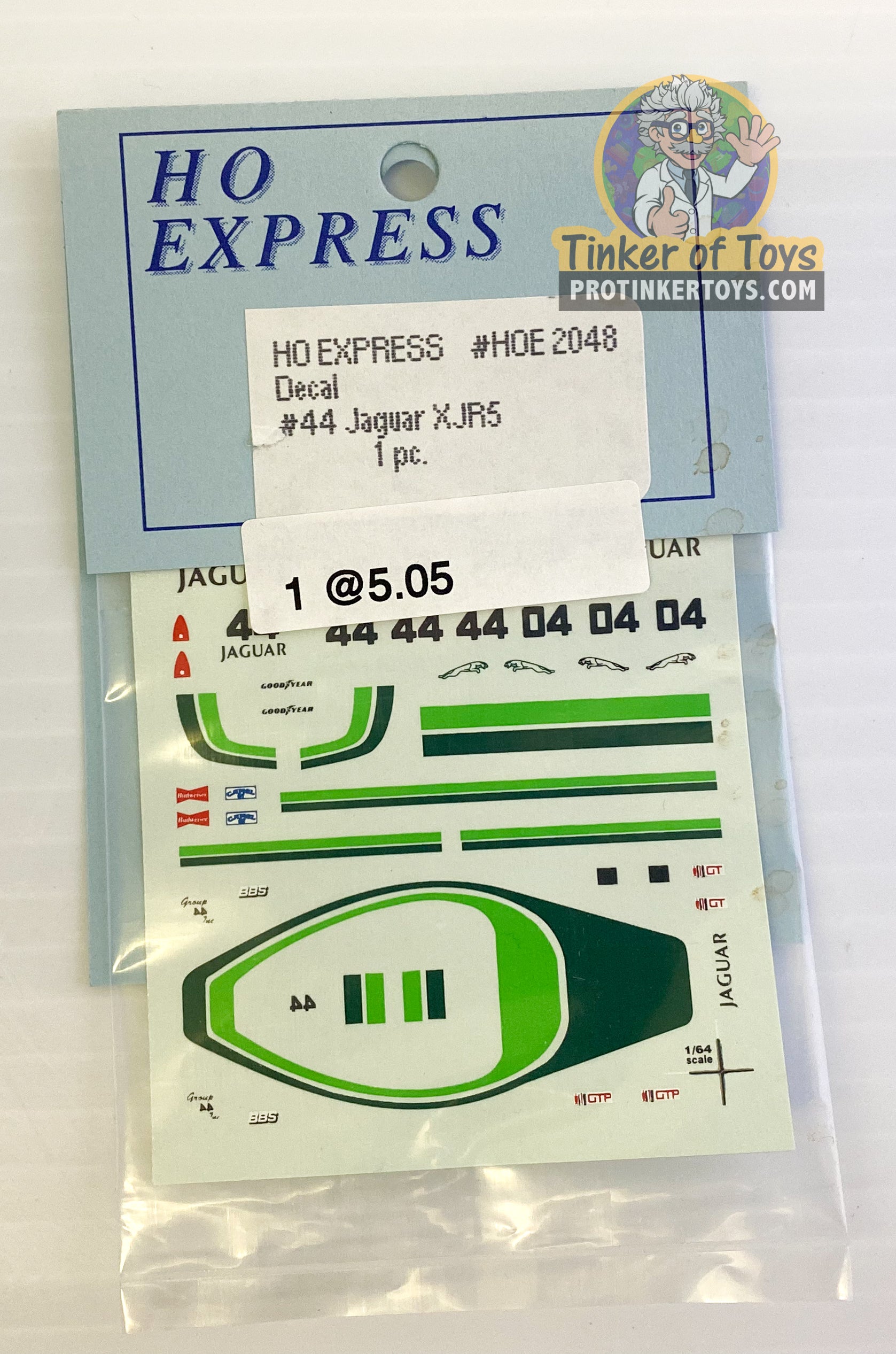 Exciting HO Express Slot Car Decal Sticker Pack (2040 - 2049)!