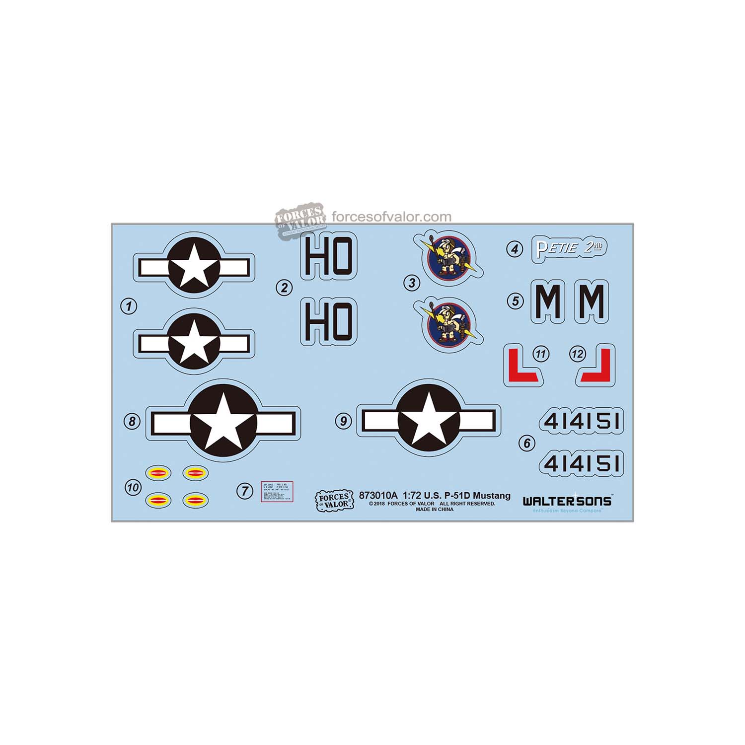 Unleash the Power of U.S. P-51D Mustang in Great Britain, January 1945 - 1:72 Scale Model by Waltersons