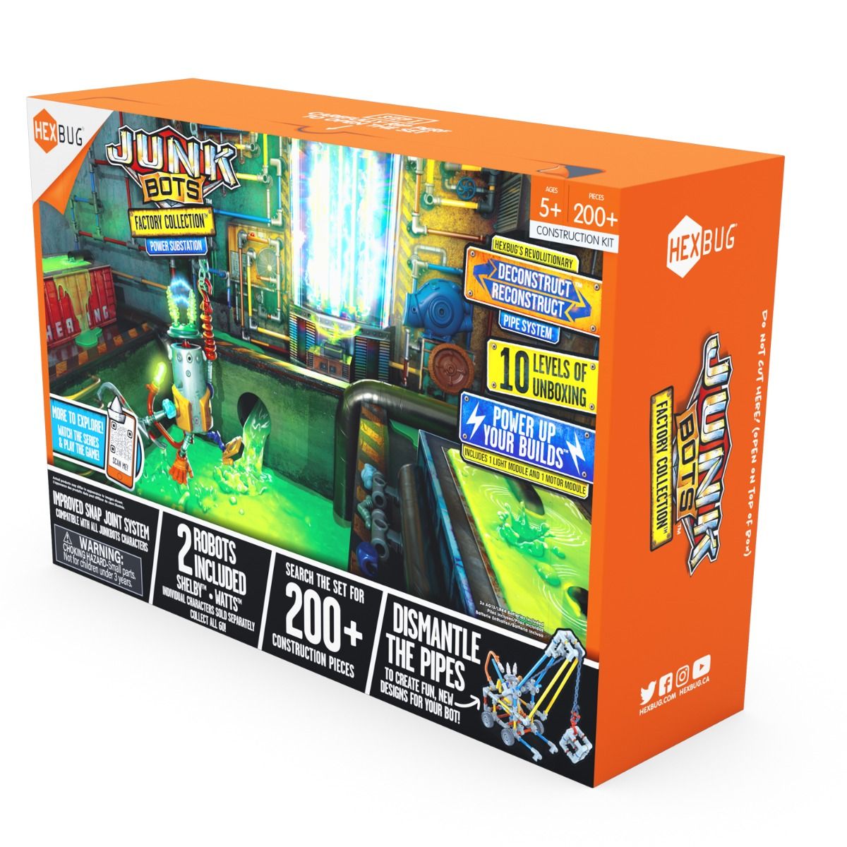JunkBots Small Factory Habitat - Power Substation | HexBug 430-7797