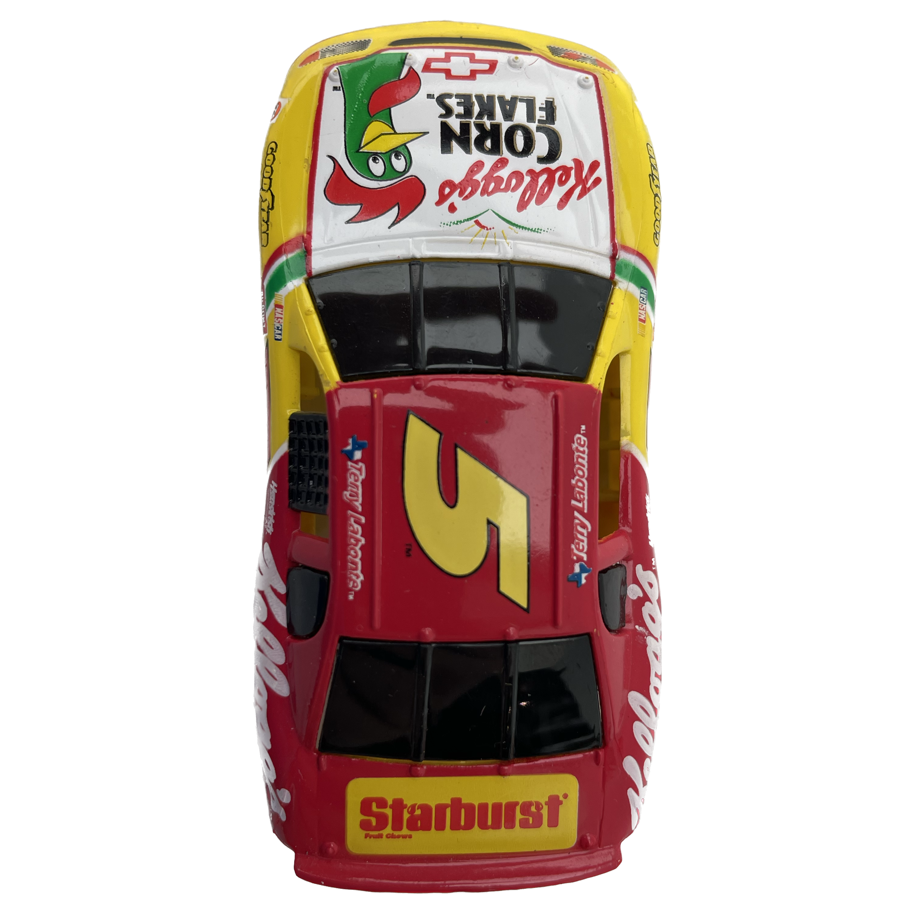 Get Your Hands on the Kellogg's CornFlakes Chevy NASCAR #5 Slot Car by Tyco!