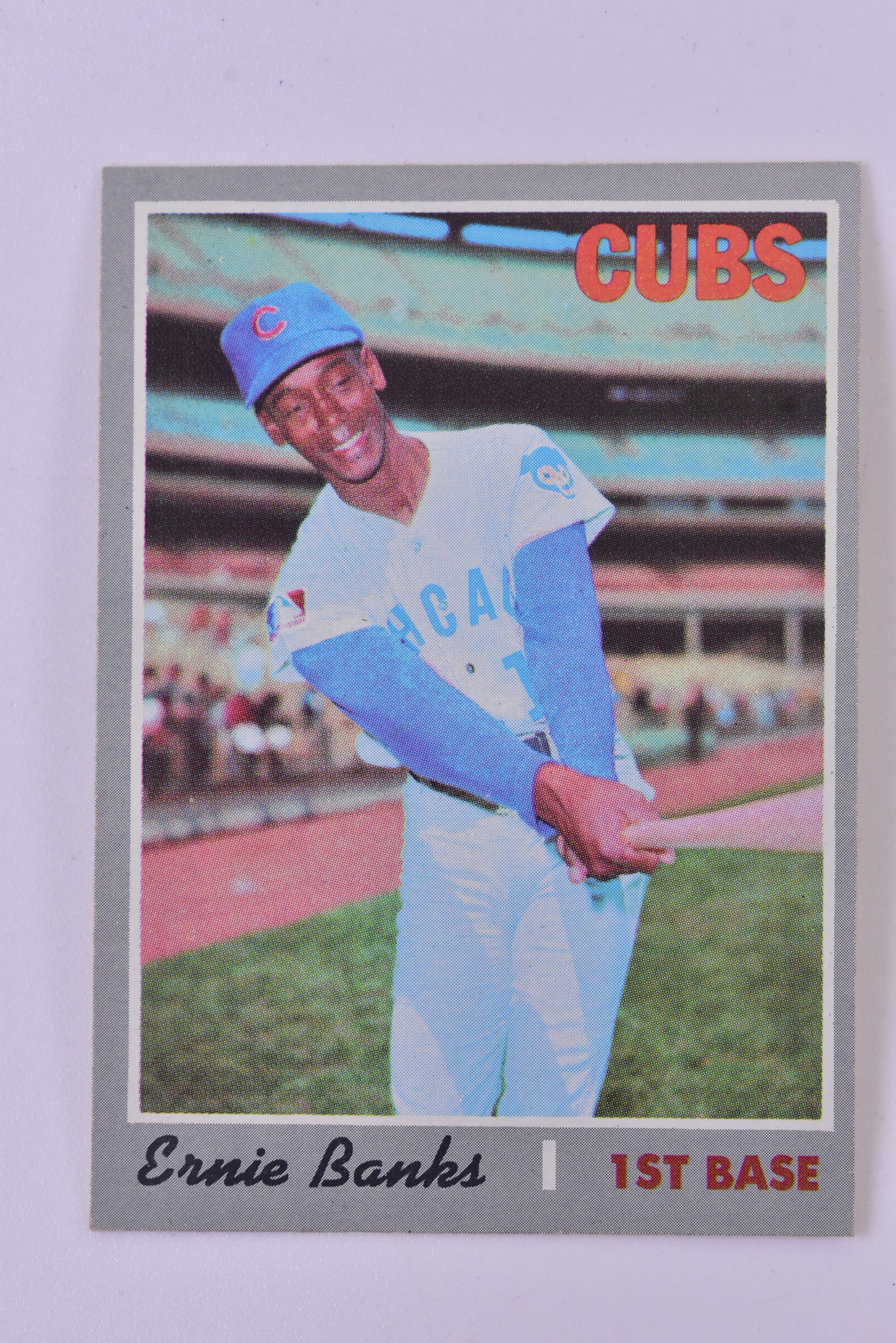 Second Chance: 1969 Topps Cubs Ernie Banks Card | Topps 630 | TAH Collection