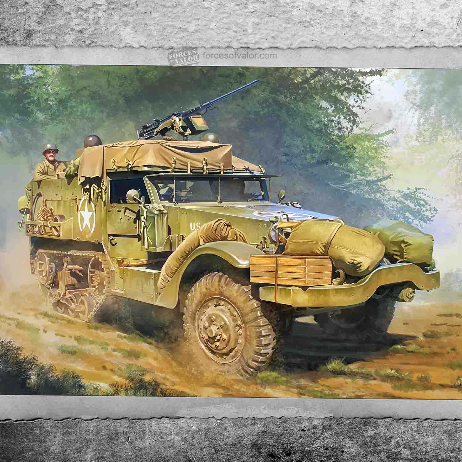 Don't Miss! Waltersons 1:72 Scale U.S. M3A1 Half-Track Kit 873007A