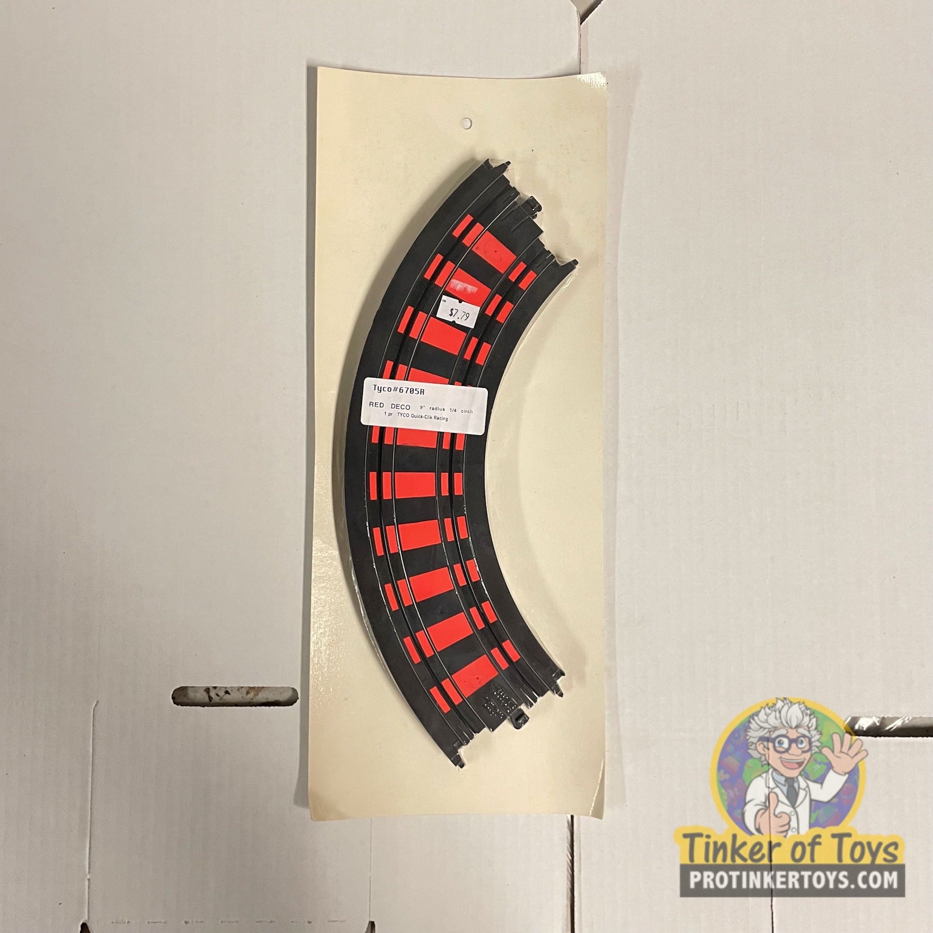 Tyco 9' Radius 1/4 Curve 2-Pack Quick-Clik Racing Tracks - Ideal for Slot Car Enthusiasts