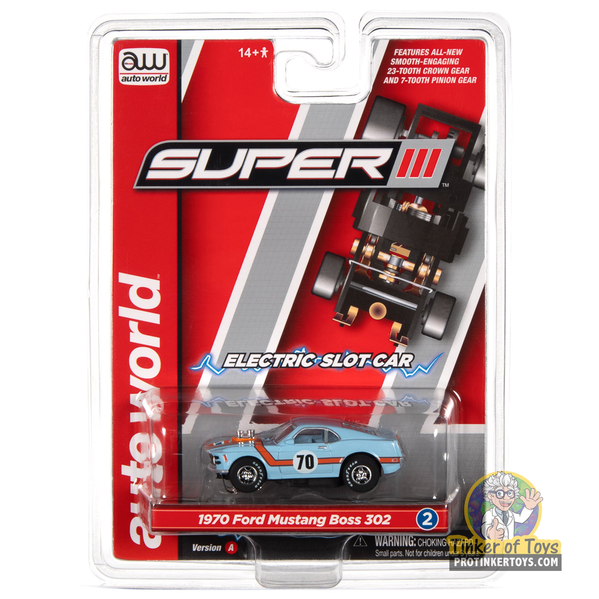 Gorgeous Super III 1970 Ford Boss Mustang in Stunning Gulf Blue! SC383 by Auto World