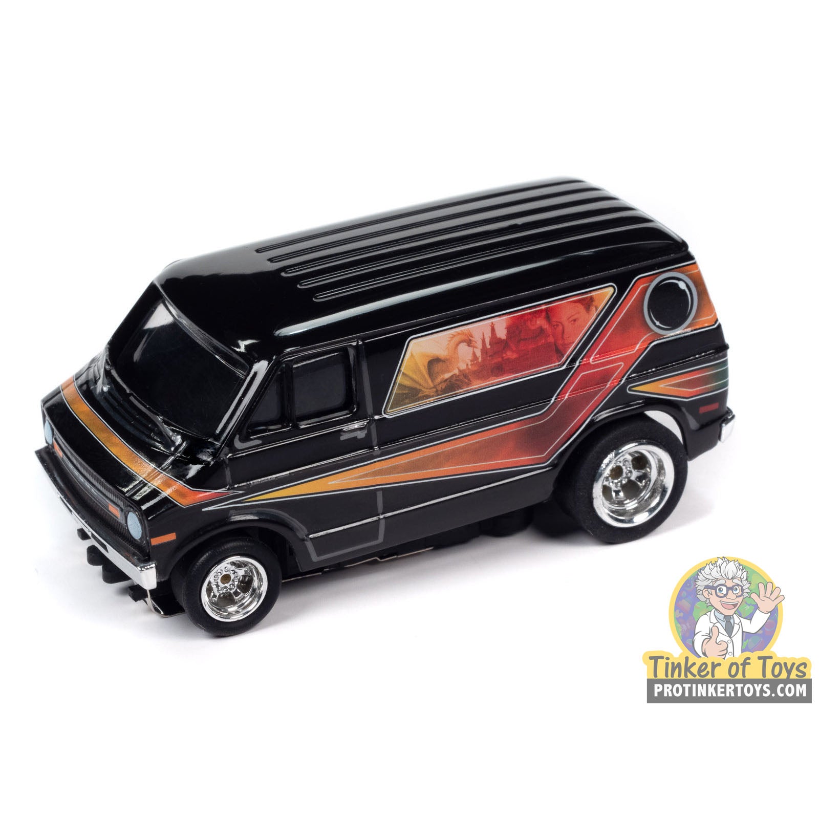 AW Exclusive 4Gear 1973 Dodge Van 3 - Car Set | SCM165 by Auto World