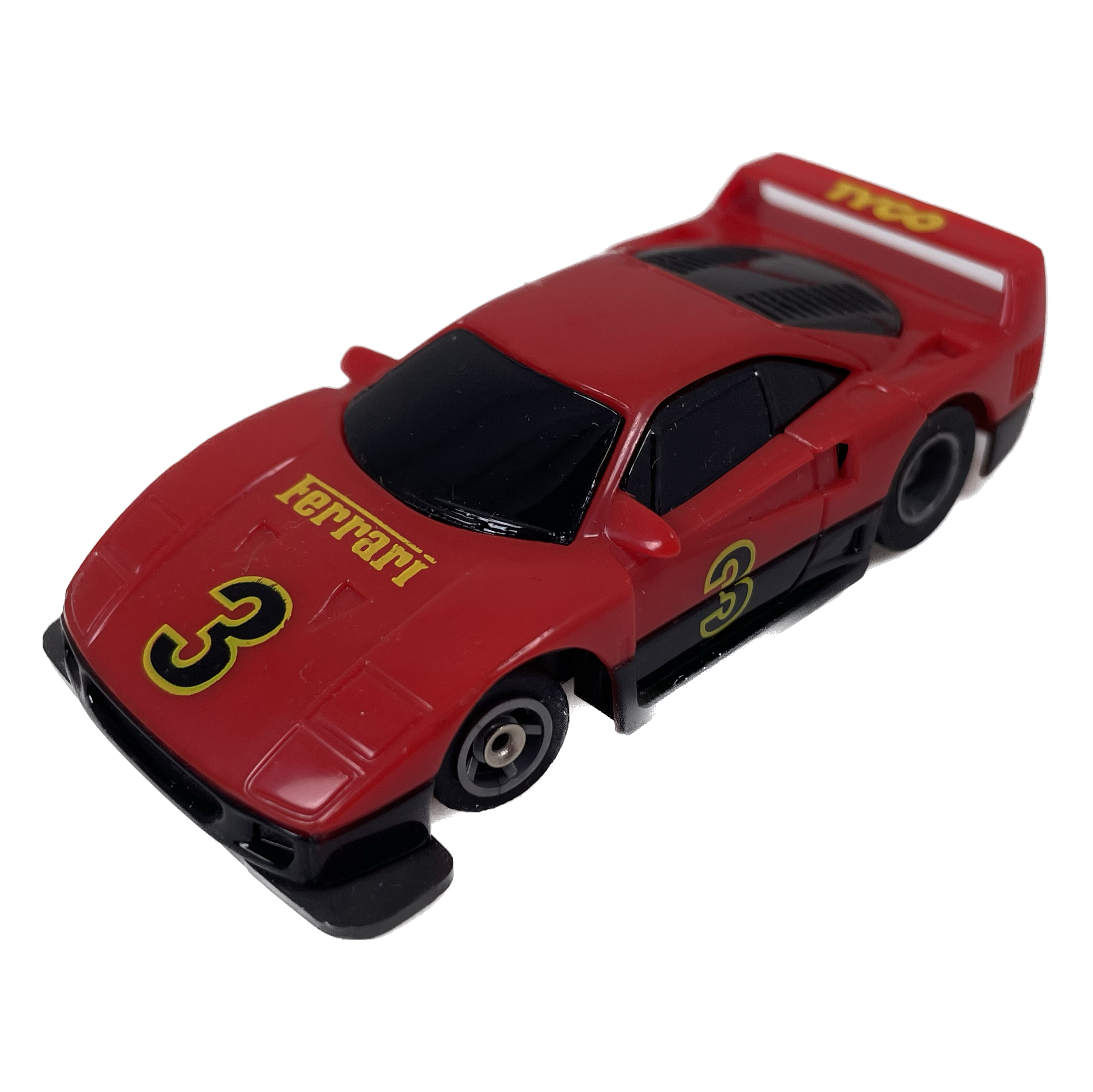 1991 Tyco Ferrari F40 Red Street Car #3 - An Iconic HO-Scale Slot Car