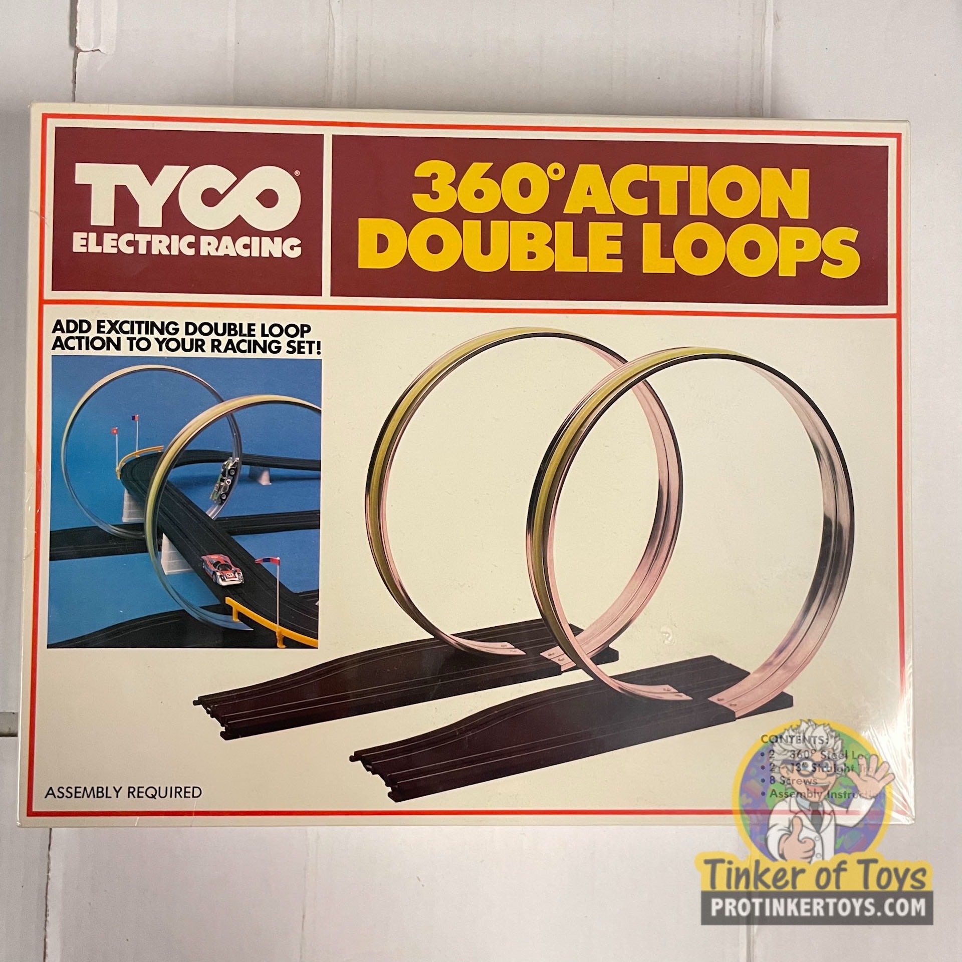 TYCO 360 Degree Double Loop Track Set: Quick-Clik Racing Thrills!