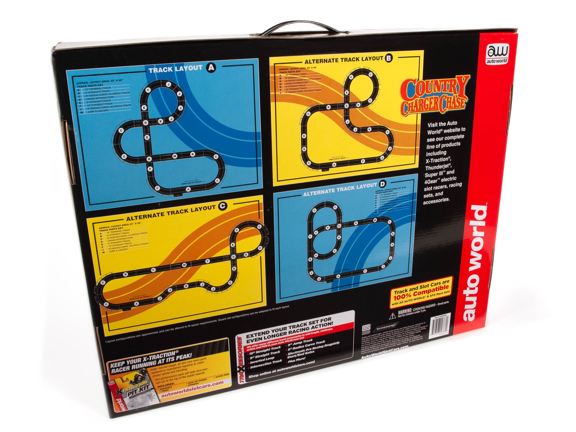 Thrilling 14-Foot Country Charger Chase Slot Race Set | SRS335 | Auto World