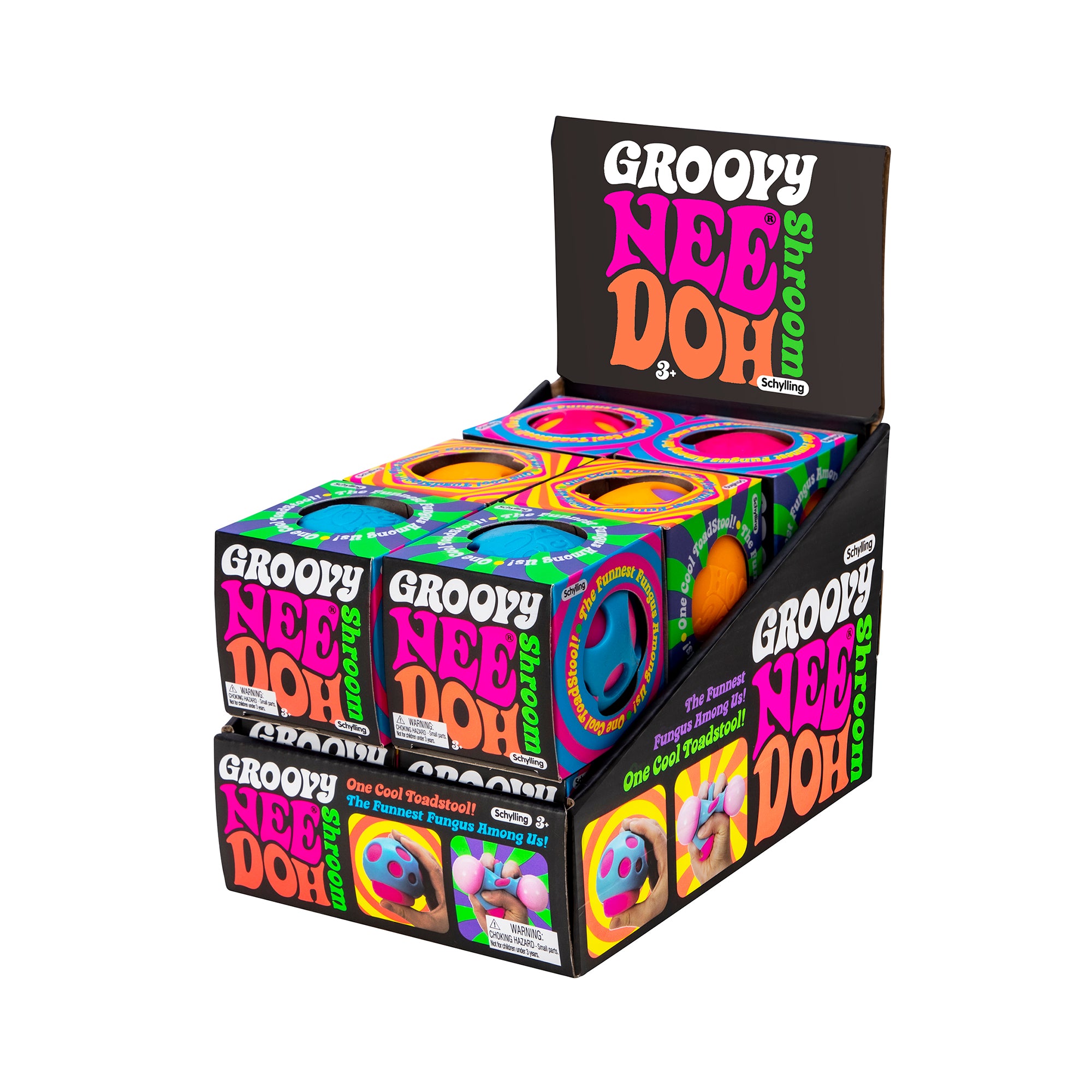 Schylling Groovy Shroom Nee Doh - The Ultimate Fidget Toy!