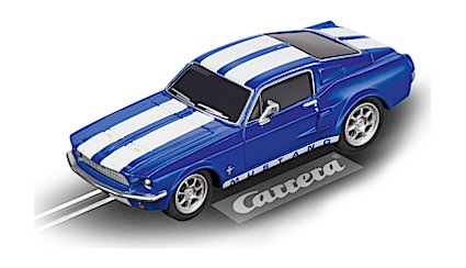 1967 Ford Mustang Racing Blue - Carrera Go Slot Car | 20064146