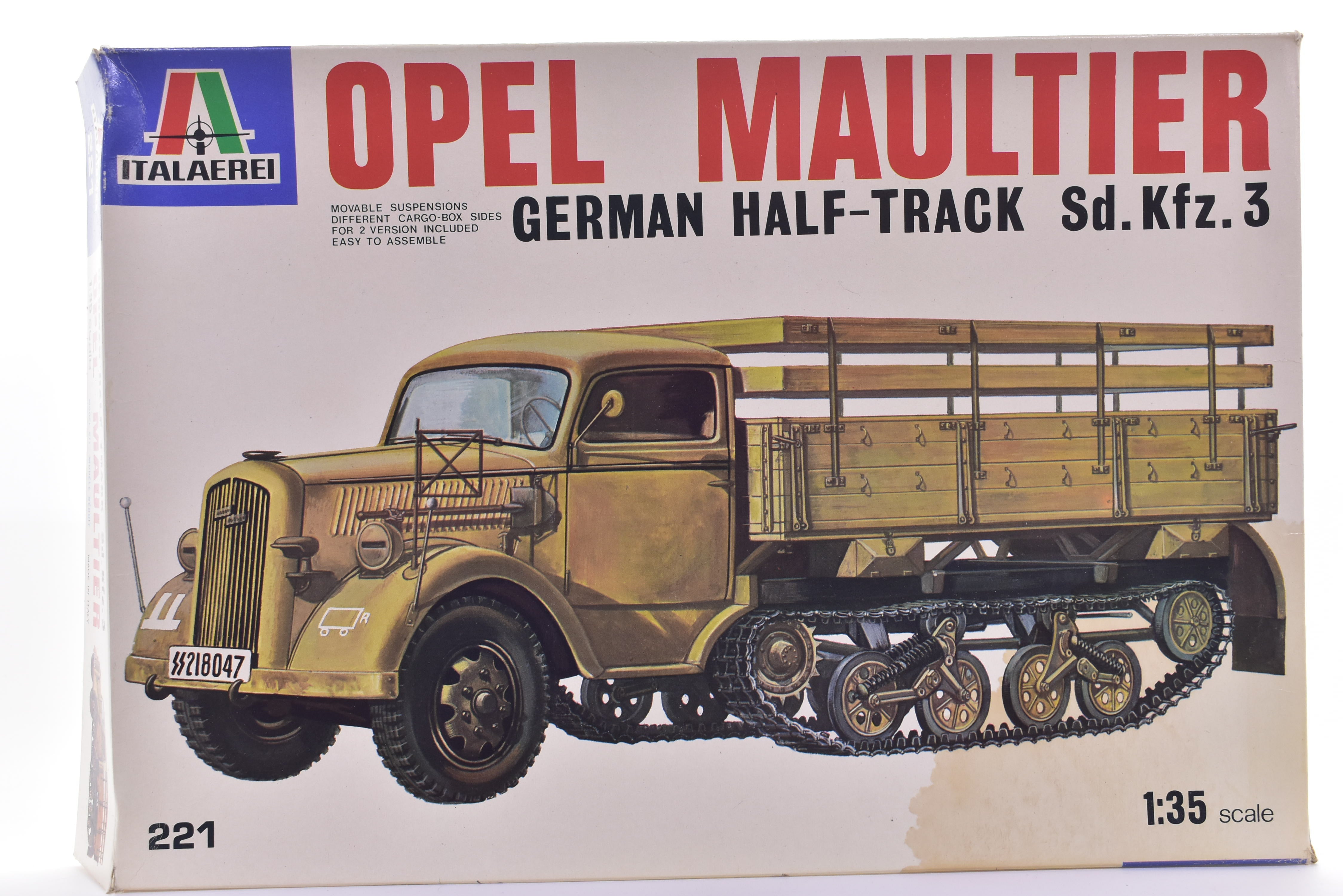 Exciting Opel Maultier German Half - Track Sd.Hfz.3 1:35 Scale Model by Italeri - Get Yours Now!