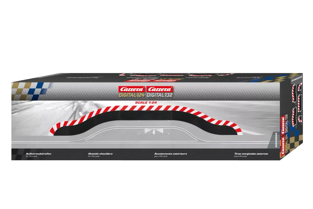Carrera Pit Stop Lane Outside Shoulder Set (4) - 20020602