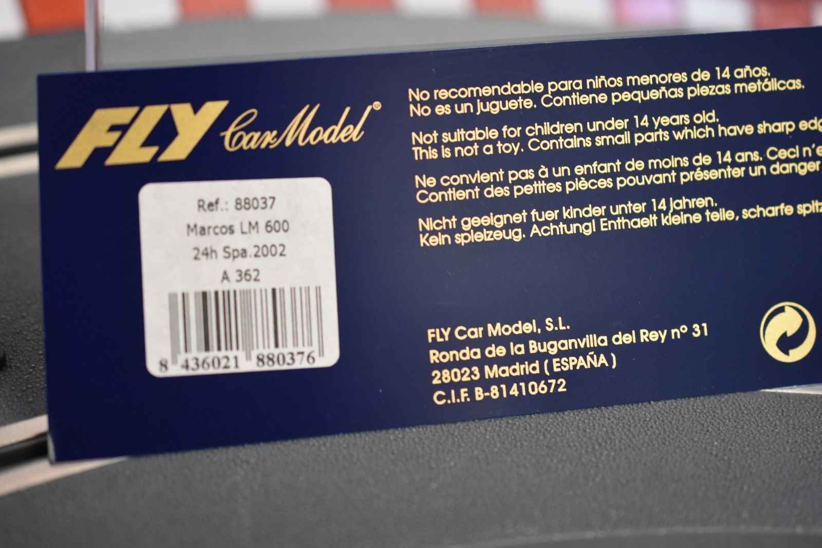 Marcos LM 600 24h. Spa 2002 Fly Slot Car - Rare Gem!