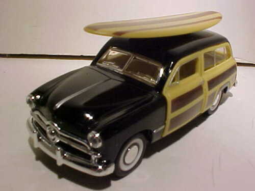 1949 Ford Woody Wagon with Wooden Surfboard - A Must - Have Toy by Kinsmart! 5402DSI