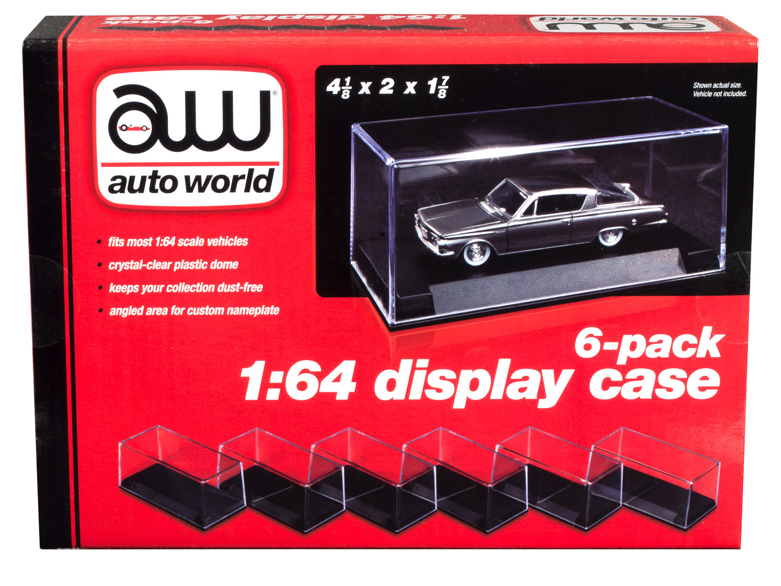 Auto World Display Case (6 Pack) | AWDC008 - Showcase Your Cars in Style!
