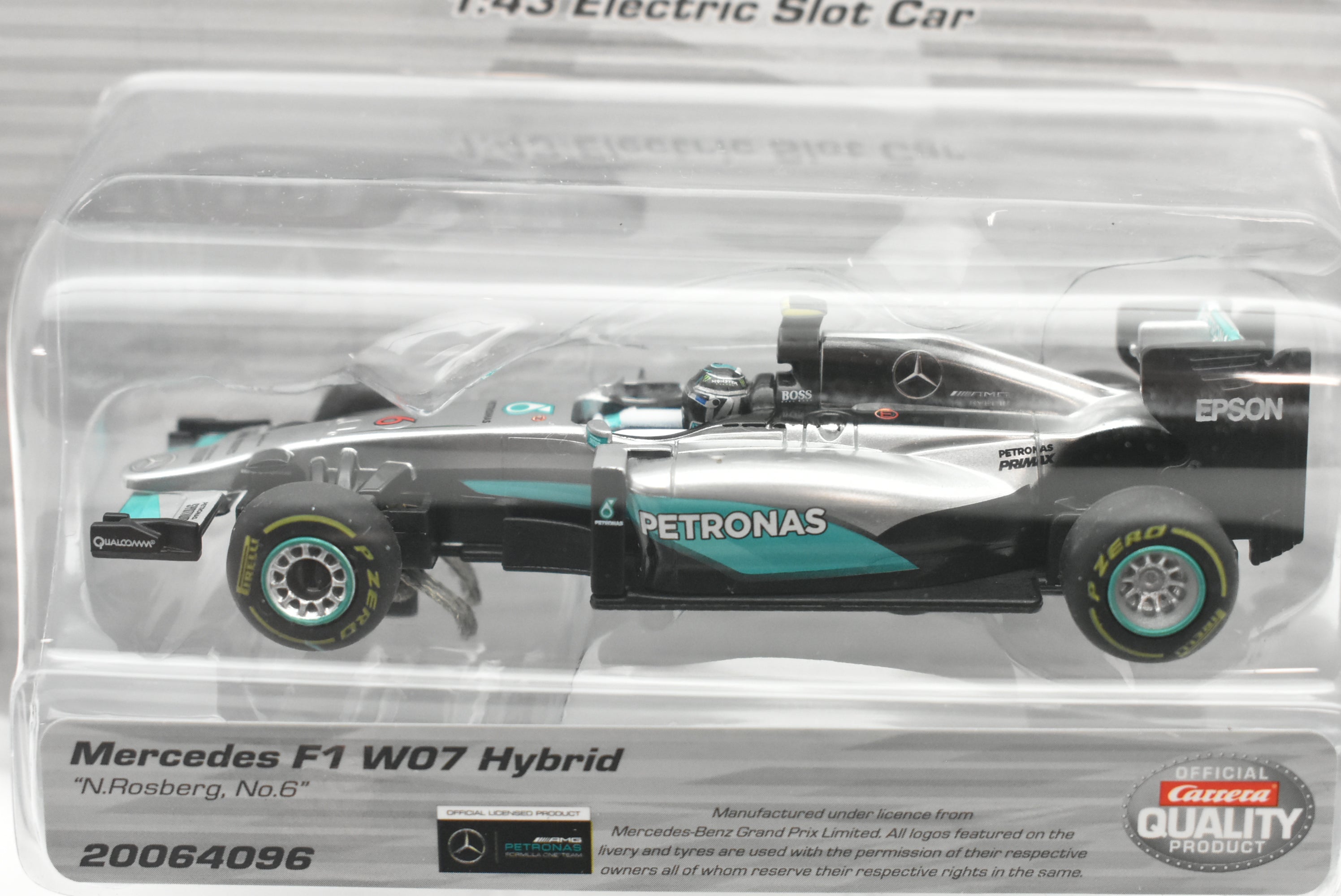 Get Your Hands on the Thrilling Mercedes F1 W07 Hybrid “N. Rosberg, No. 6” by Carrera Go!
