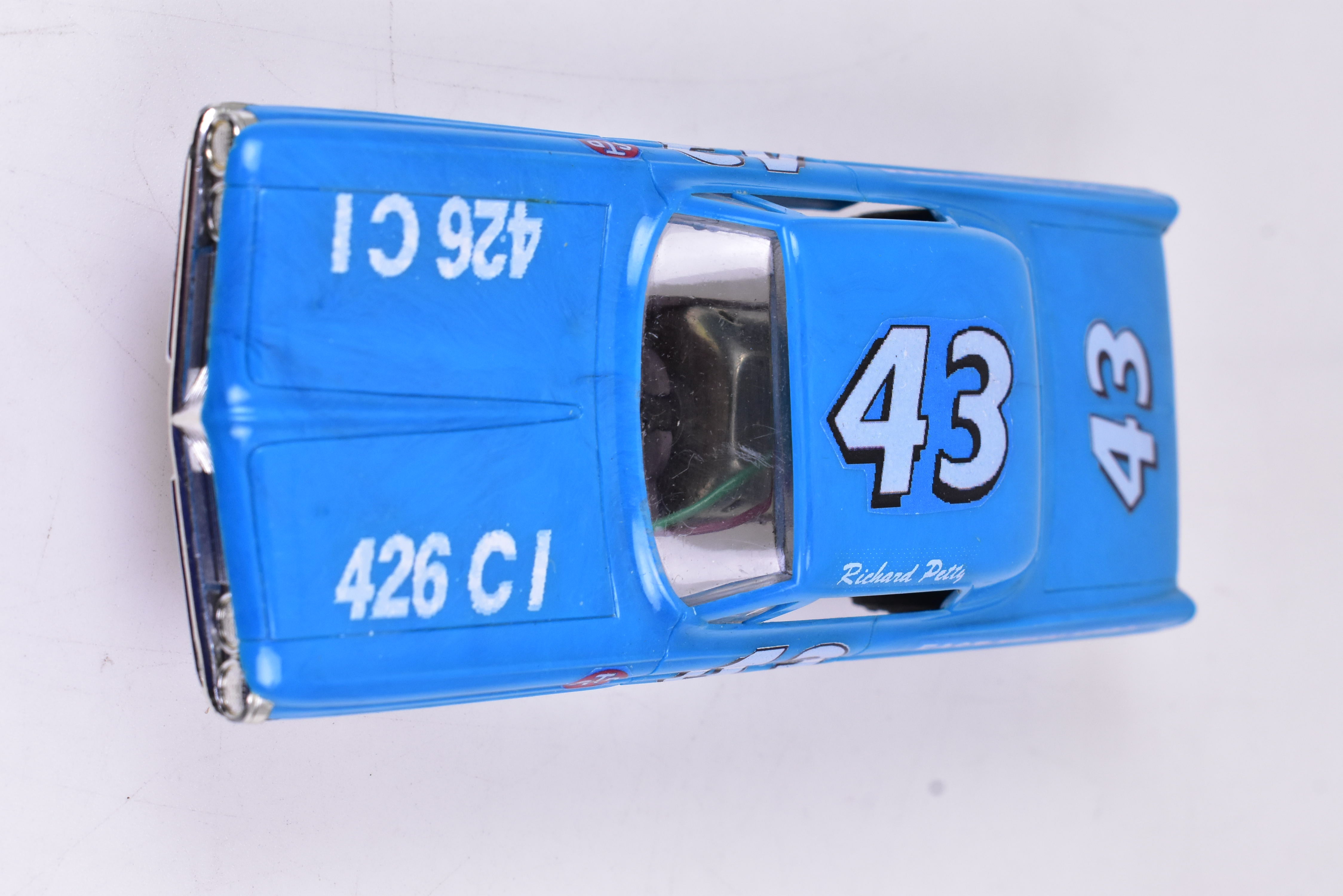 1962 Bonneville Blue Petty Stock Car 43 - A Classic 1/32 Slot Car by Eldon