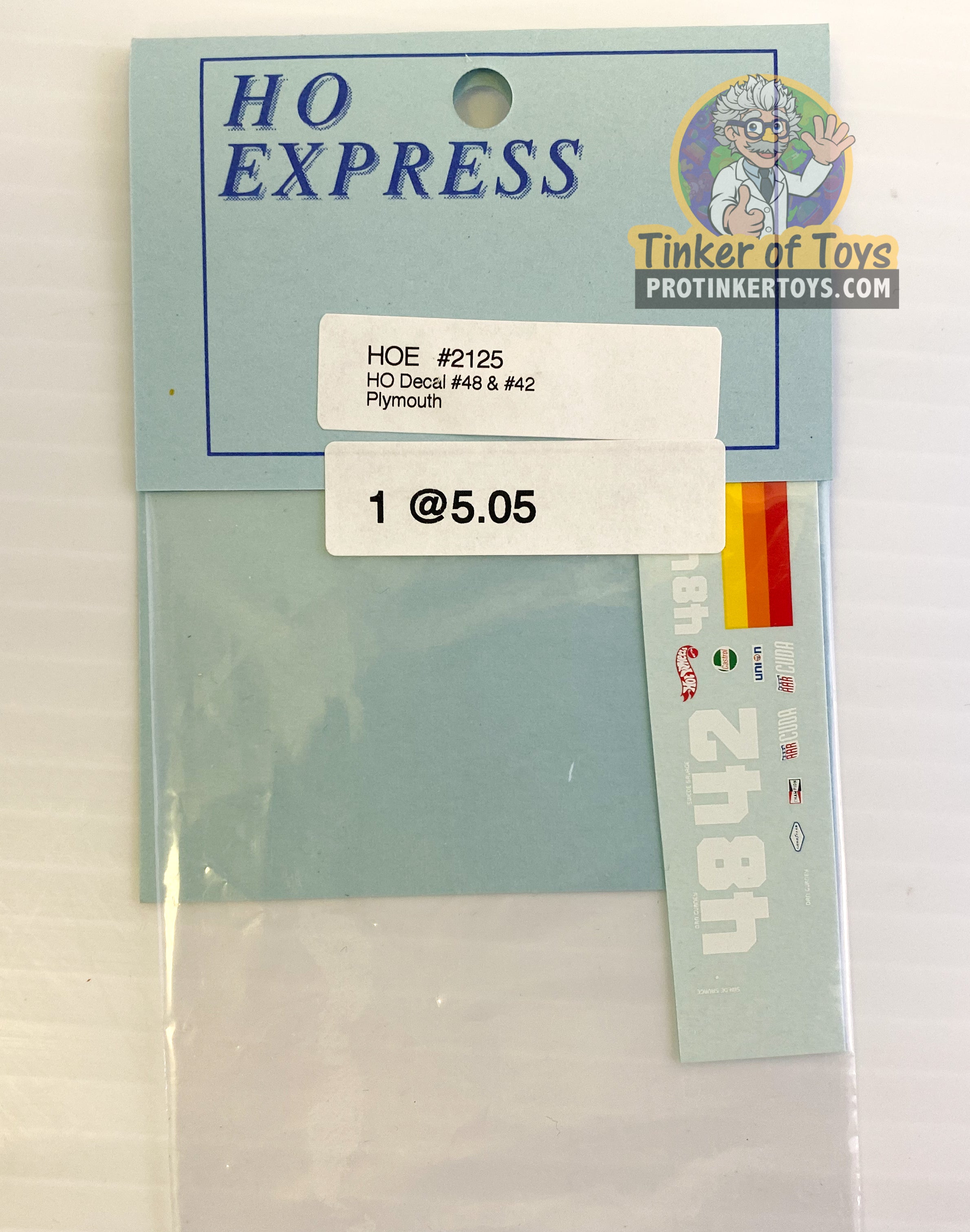 Get Your Thrilling HO Express Slot Car Decal Sticker Pack 2120 - 2129 Now!