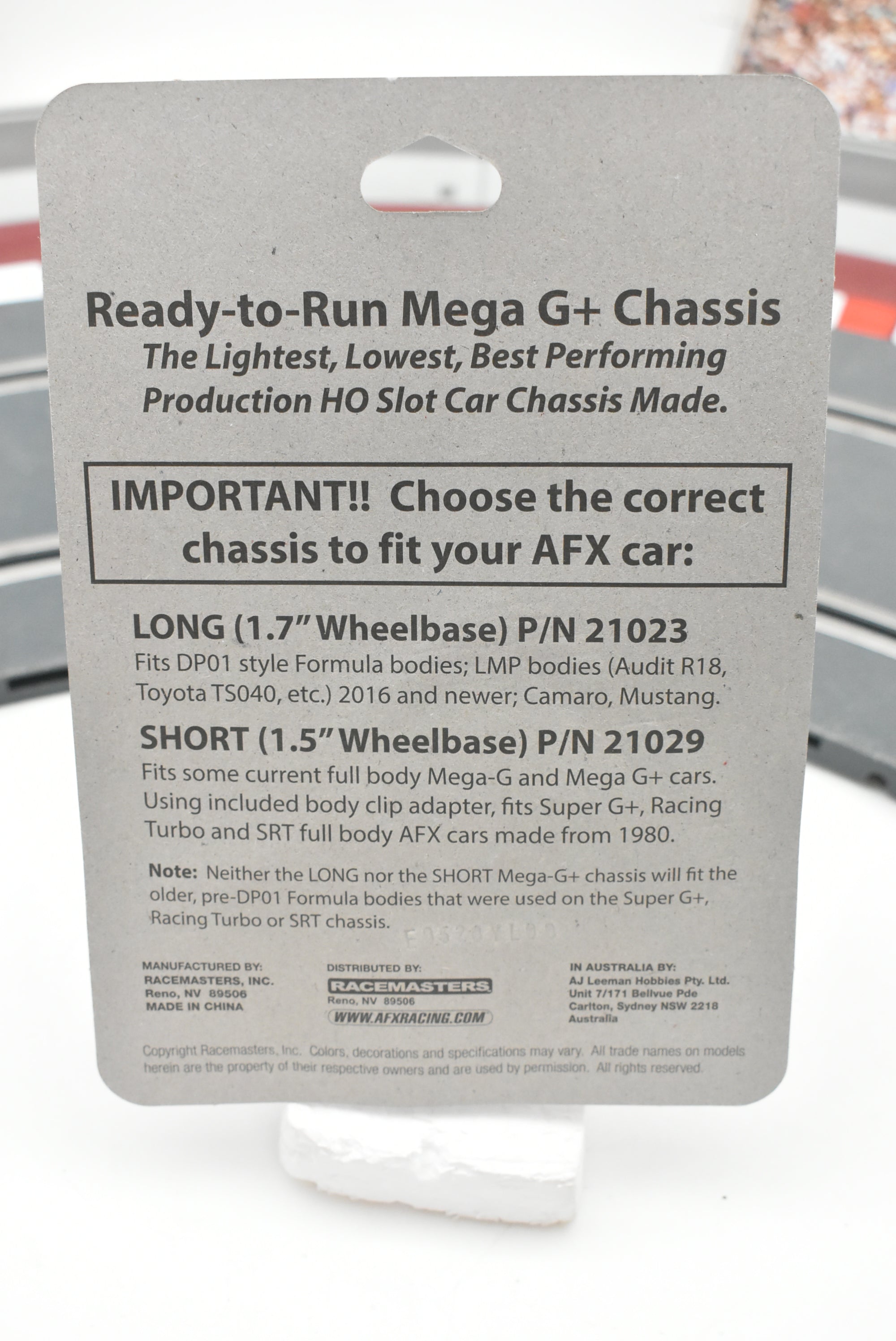 AFX Mega-G+ Long Rolling Chassis: The Ultimate HO Slot Car Upgrade | 21023 | AFX/Racemasters