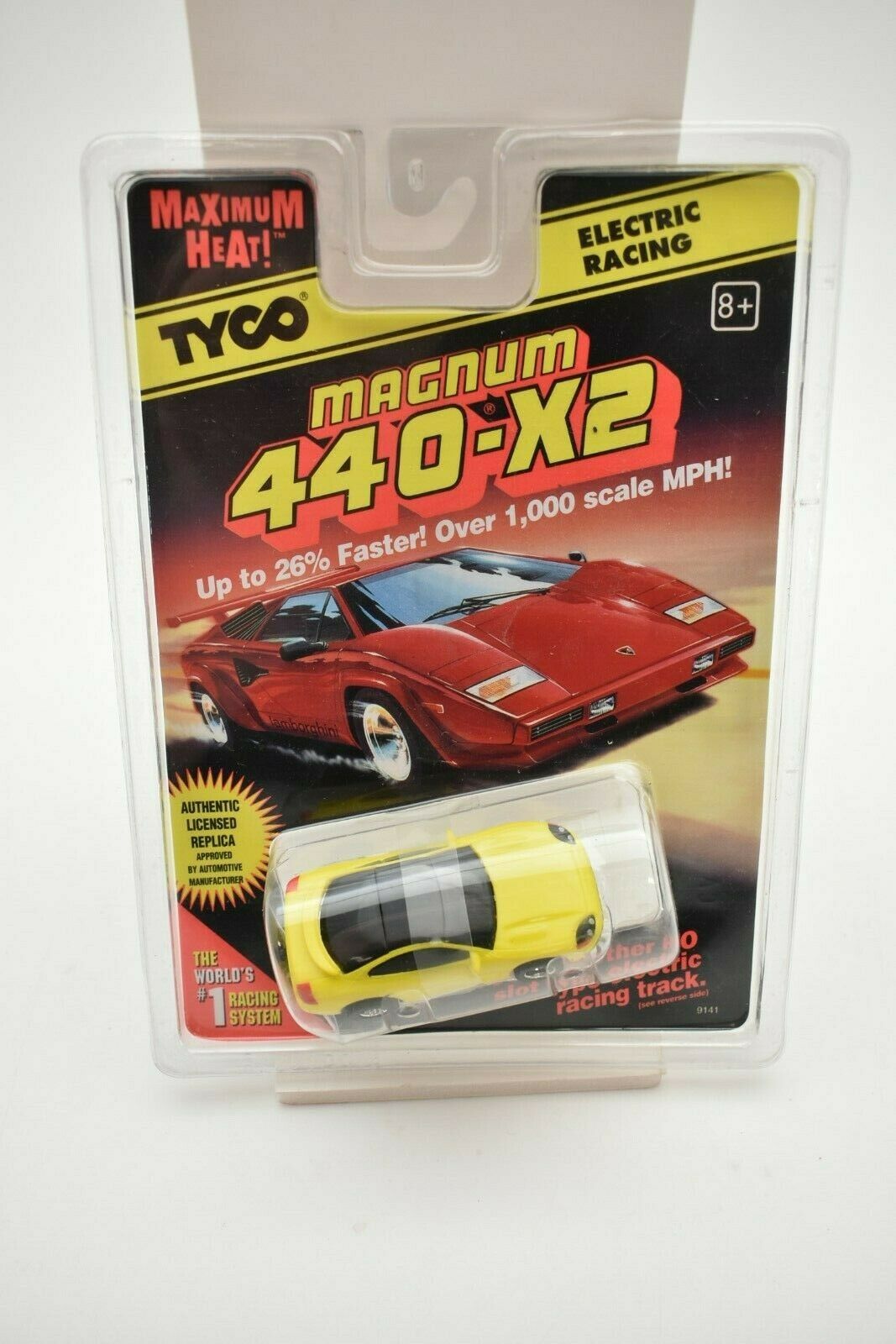 Tyco Dodge Stealth Yellow - 9141: Maximum Heat Racing Thrill!