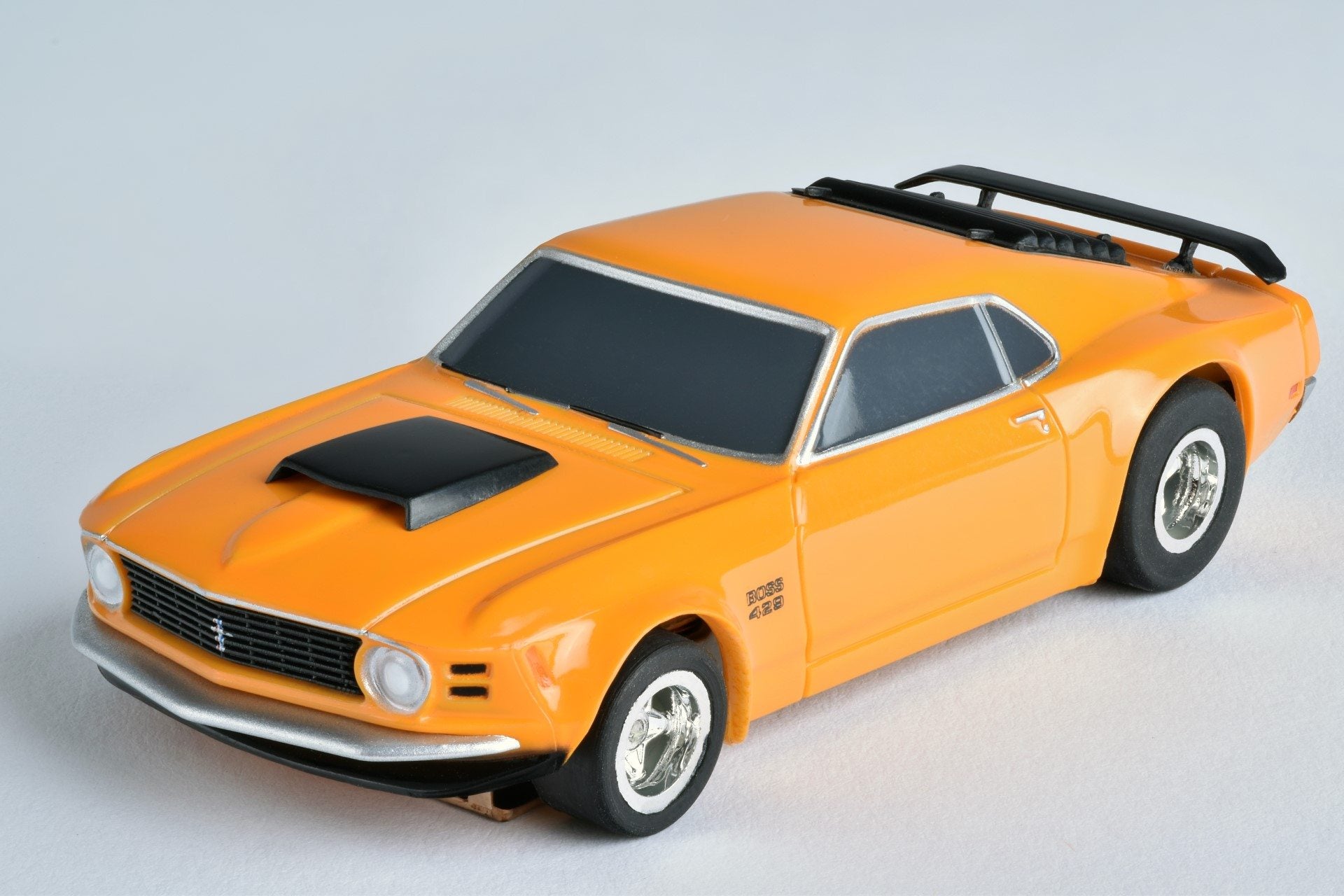 1970 Ford Mustang Boss 429 Orange: Rare Muscle Car with Mega G+ Race System! | 21050 / 21017 | AFX/Racemasters