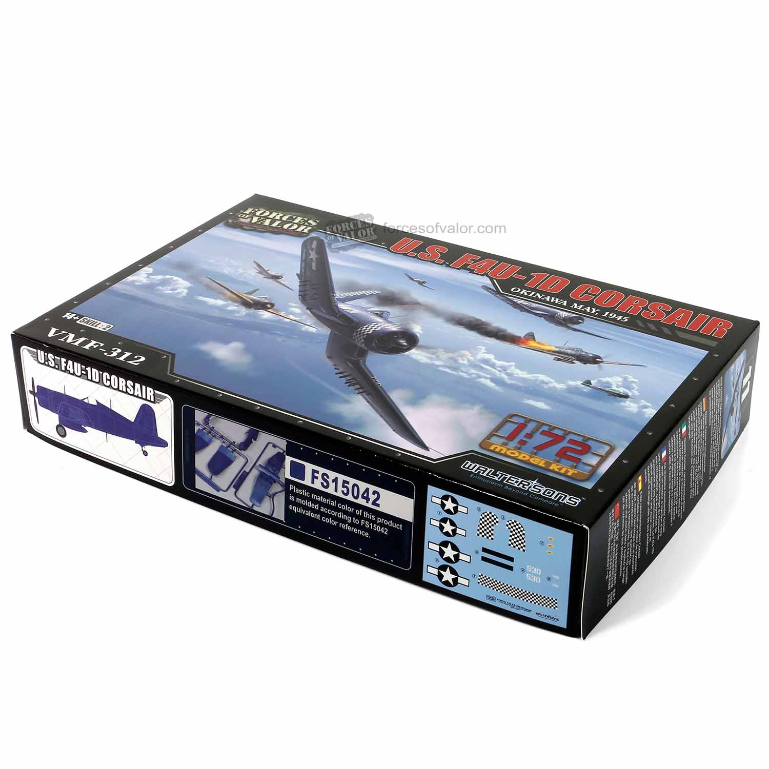 Get Your Hands on the U.S. F4U-1D Corsair Okinawa May 1945 1:72 Model Kit by Waltersons - 873011A!